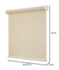 Home Decorators Smart Roller Shade 34.25" x 72" Powered by Hubspace Fabric Linen gallery