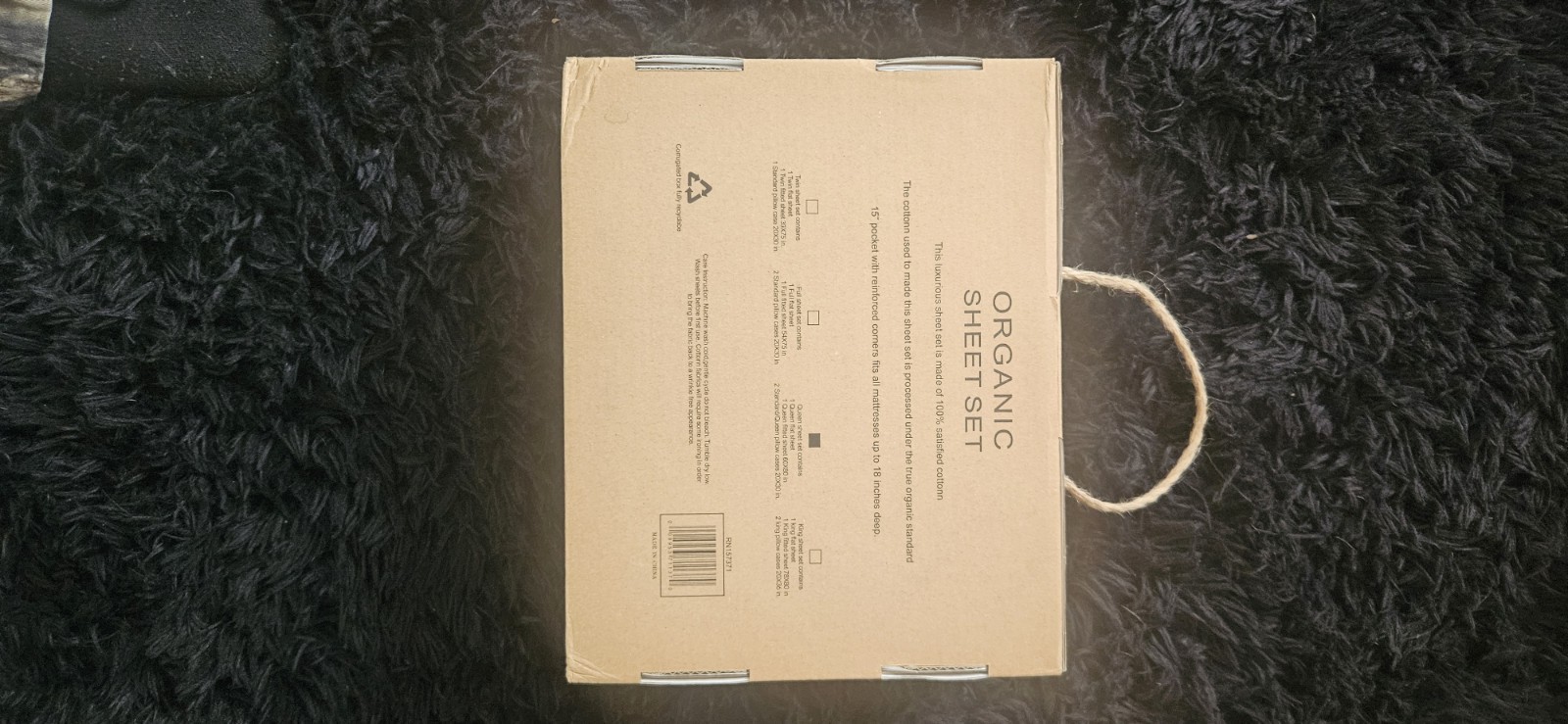 Tree Organic Cotton Bed Sheets Set 2000 Queen, 4-Piece, Yellow gallery
