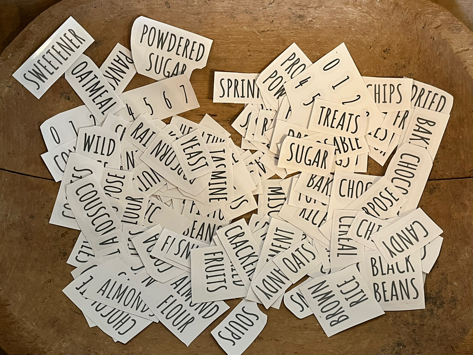 Farmhouse Single Pantry Organizing Labels Food Jar & Canister U PICK READ B132 gallery