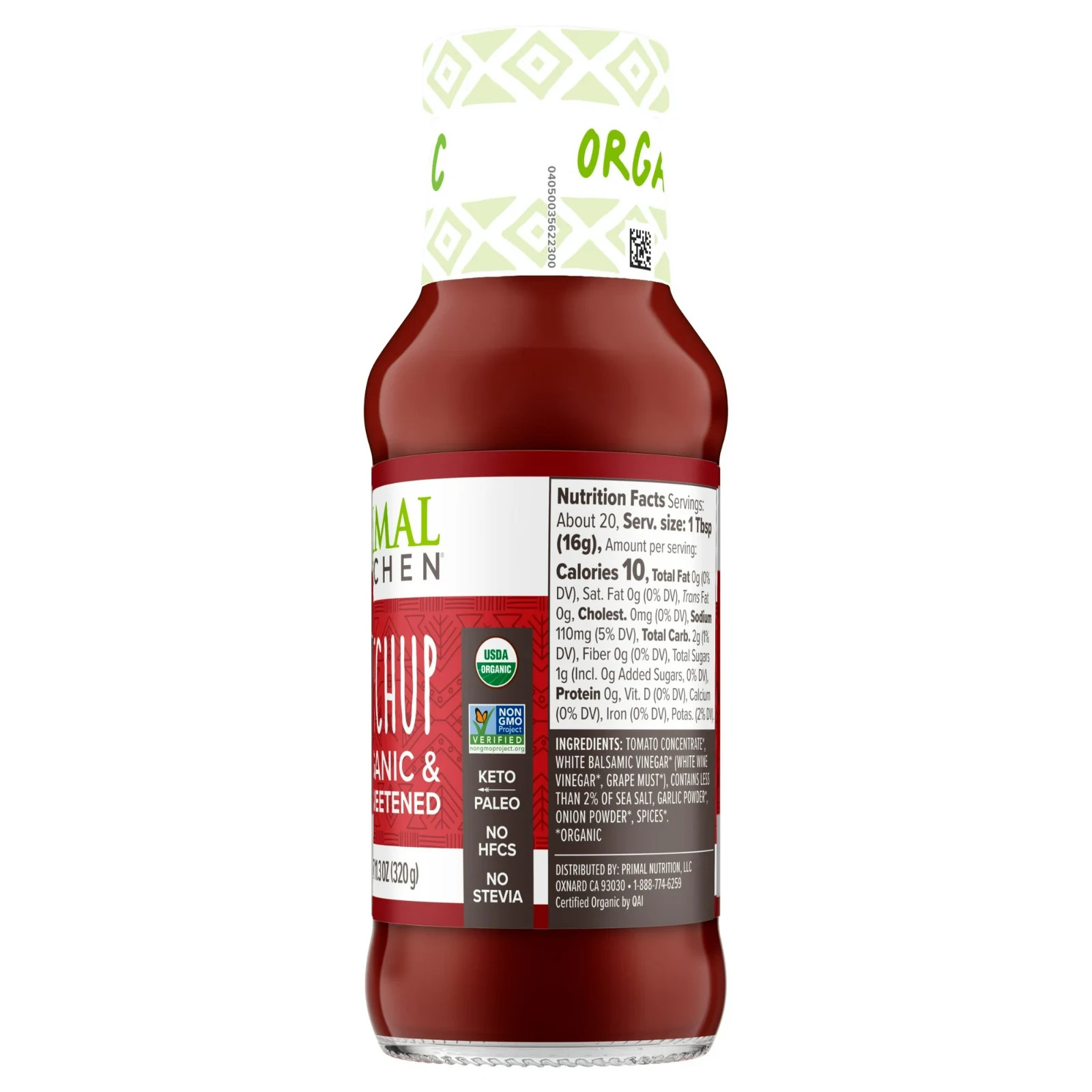 Primal Kitchen Organic and Unsweetened Ketchup 11.3 oz gallery