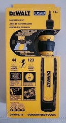 NEW 14pc DeWALT 4V MAX FlexiDrive Collar Cordless Screwdriver Set (#DWHT66719)