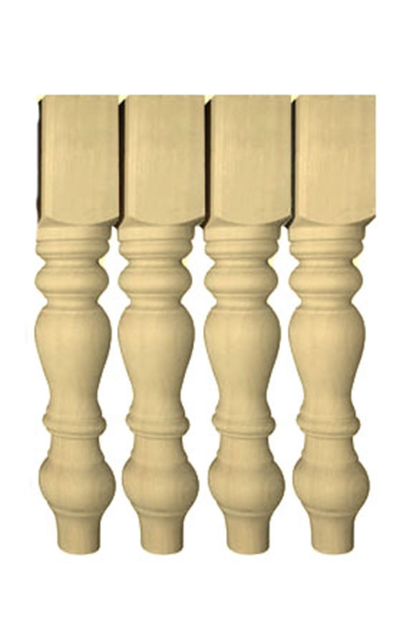 29" Unfinished Farmhouse Table legs or matching 18'' Bench legs, Set of 4 gallery