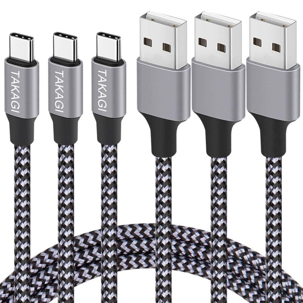 USB to USB C Cable (3Pack 6Ft) USB a to Type C Cable Fast Charging Nylon Braided gallery