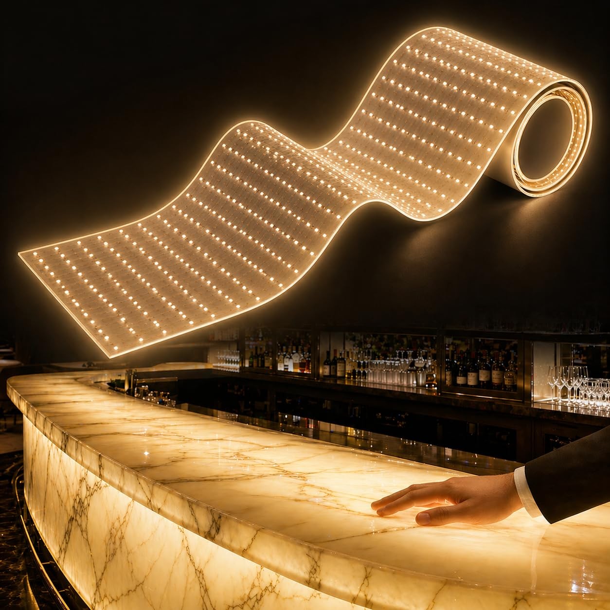 SuperLightingLED 3000K Large LED Sheets for Backlighting 6.56Ft IP20, gallery