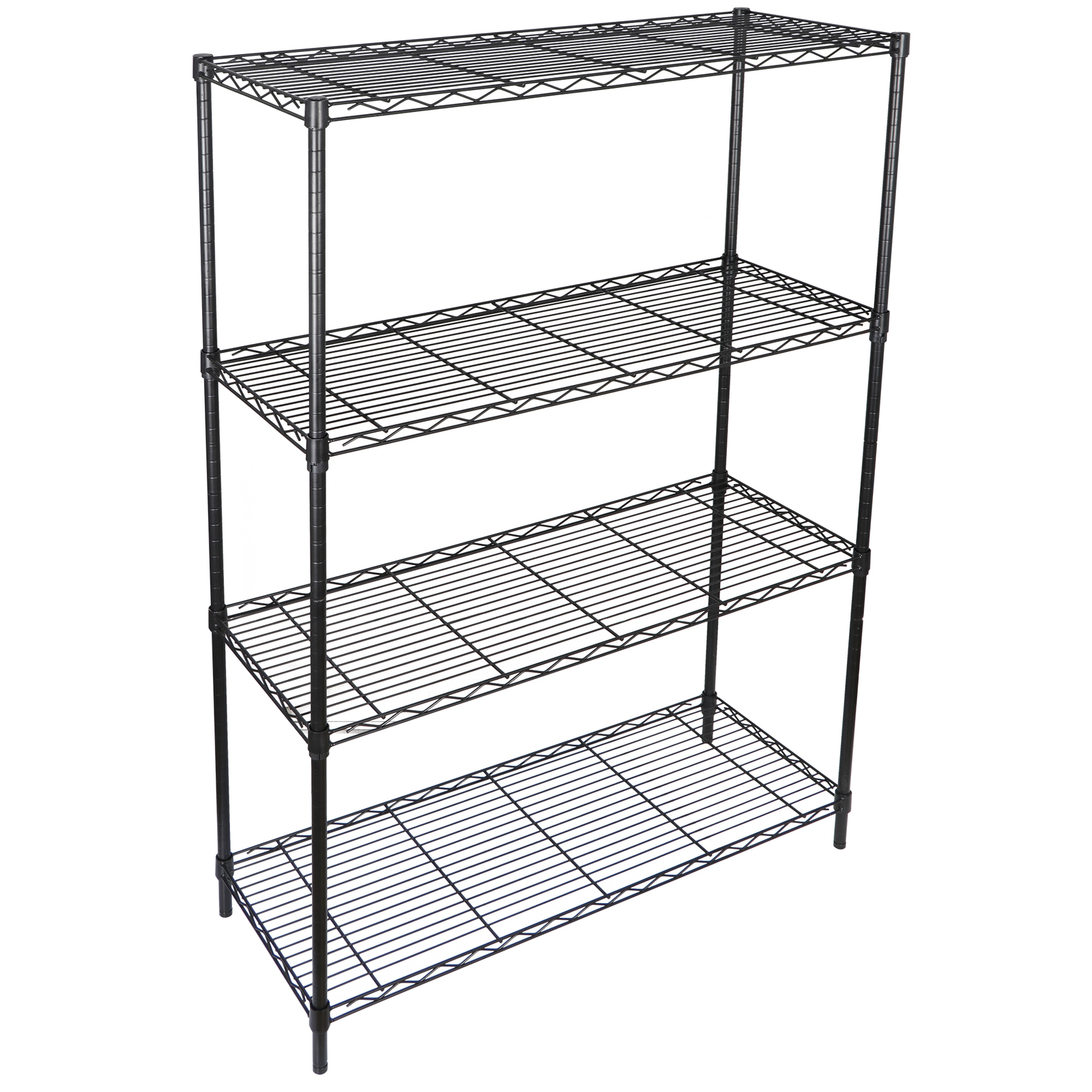 4-Tier Wire Shelving Rack Shelf Household Kitchen Storage Metal Shelf Organizer gallery