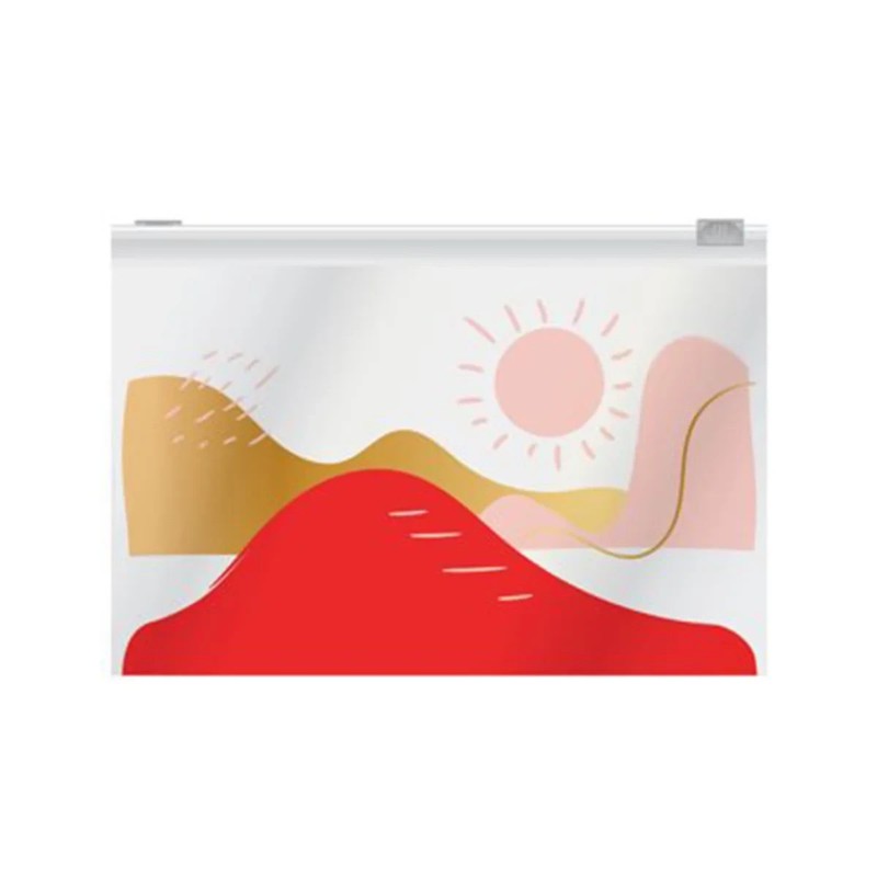 Ziploc Contain The Clutter Boho Collection Reusable Makeup & Accessory Bags 15ct gallery