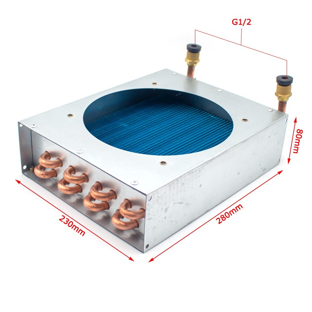 Copper Tube Aluminum Fin Condenser High-Efficiency Cooling Coil for Refrigerator gallery