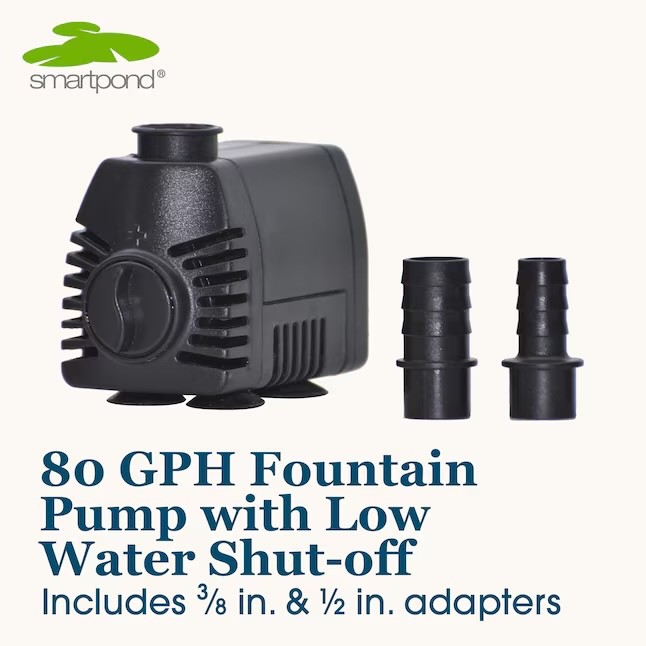 smartpond Low Water Shut-off 80 -GPH Submersible Corded Electric Fountain Pump gallery