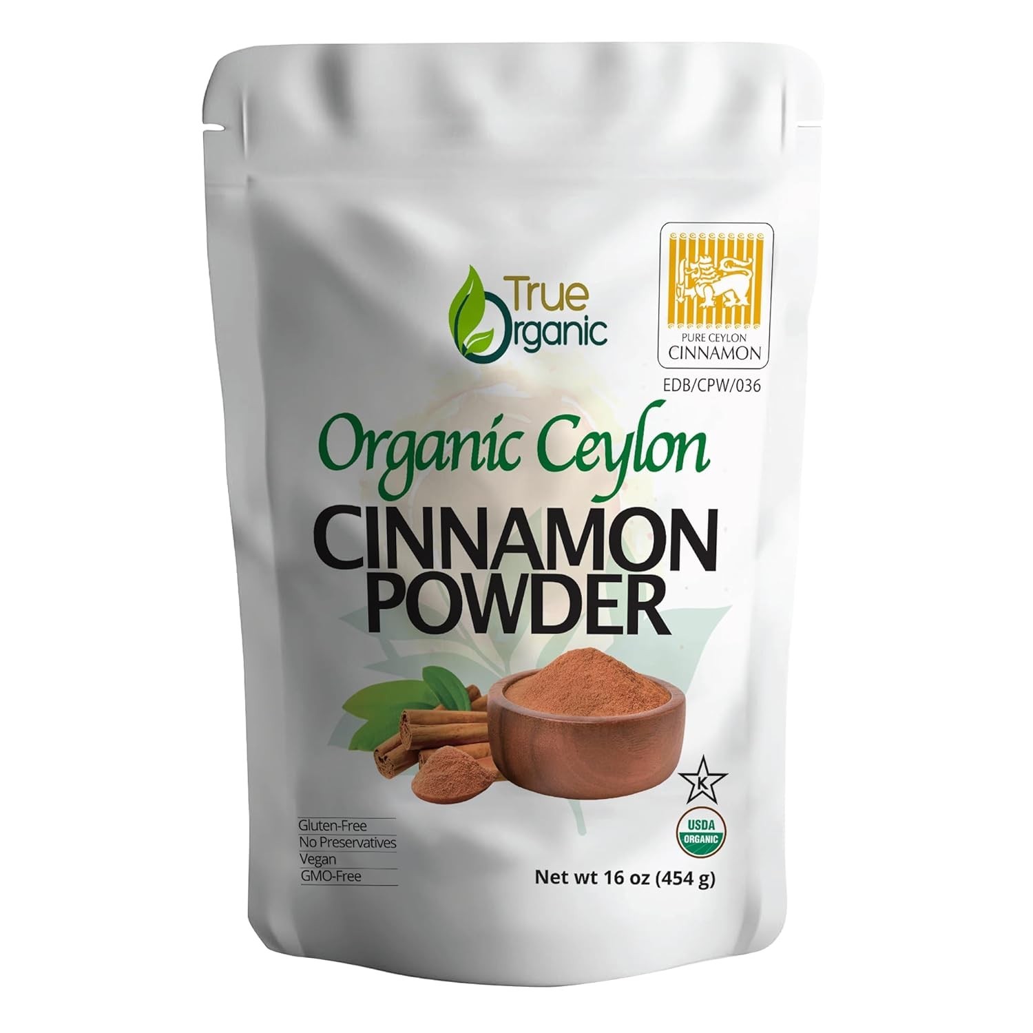True Organic Ceylon Cinnamon Powder, 1 lb, Premium Grade, Gluten Free gallery