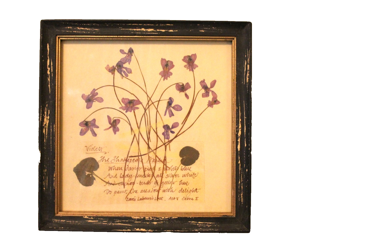 Creative Co-Op Purple Violets Floral Rustic Wall Decor Hanging Picture NEW gallery