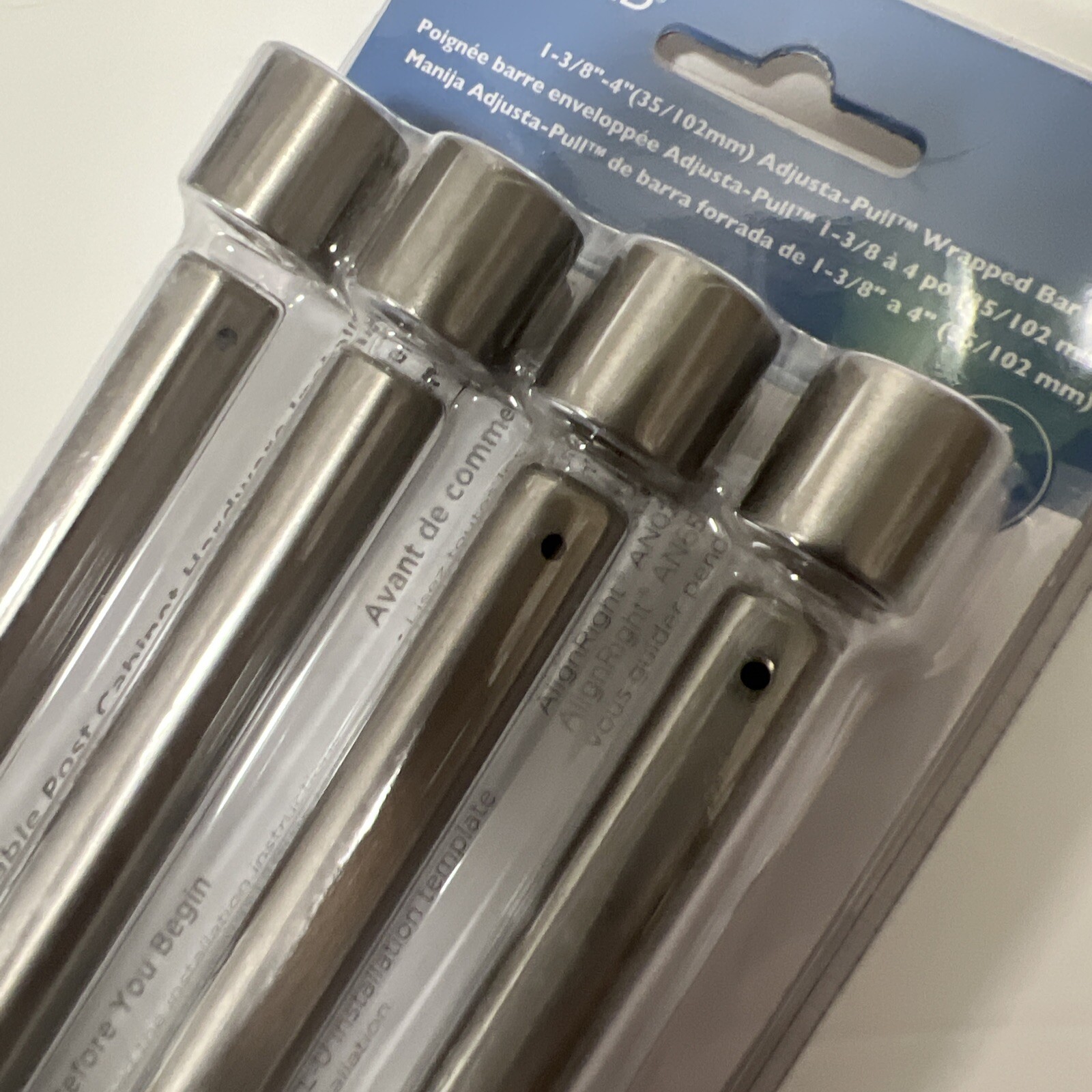 Brainerd Wrapped Bar Adjusta-Pull Matte Satin Nickle 4 pack Door Pull gallery