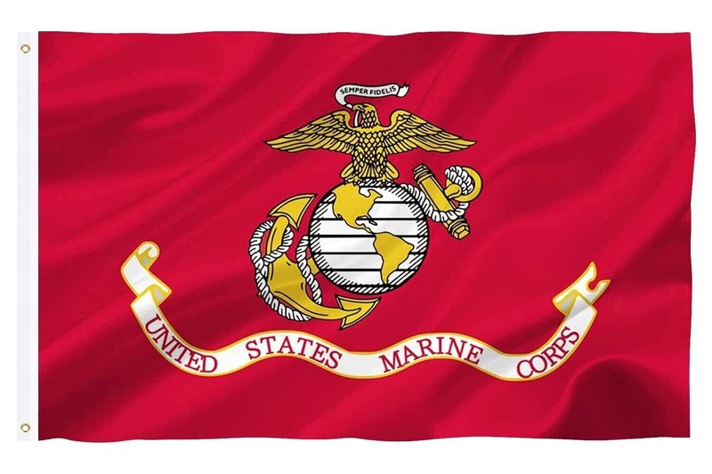 US Marine Corps USMC Flag 3x5 Double Sided 2ply US Military Officially Licensed gallery