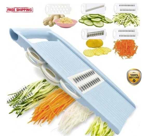 1 Set 5-in-1 Vegetable Slicer & Grater - Multifunctional Kitchen Tool - NEW gallery