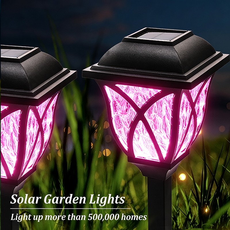 8Pack LED Solar Pathway Stake Lights Outdoor Garden Walkway Lawn Landscape Lamp gallery