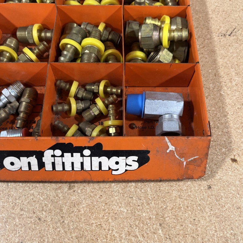 9lbs SOLID BRASS Industrial Hydraulic & Pneumatic Air Line & Hose Fittings LOT gallery