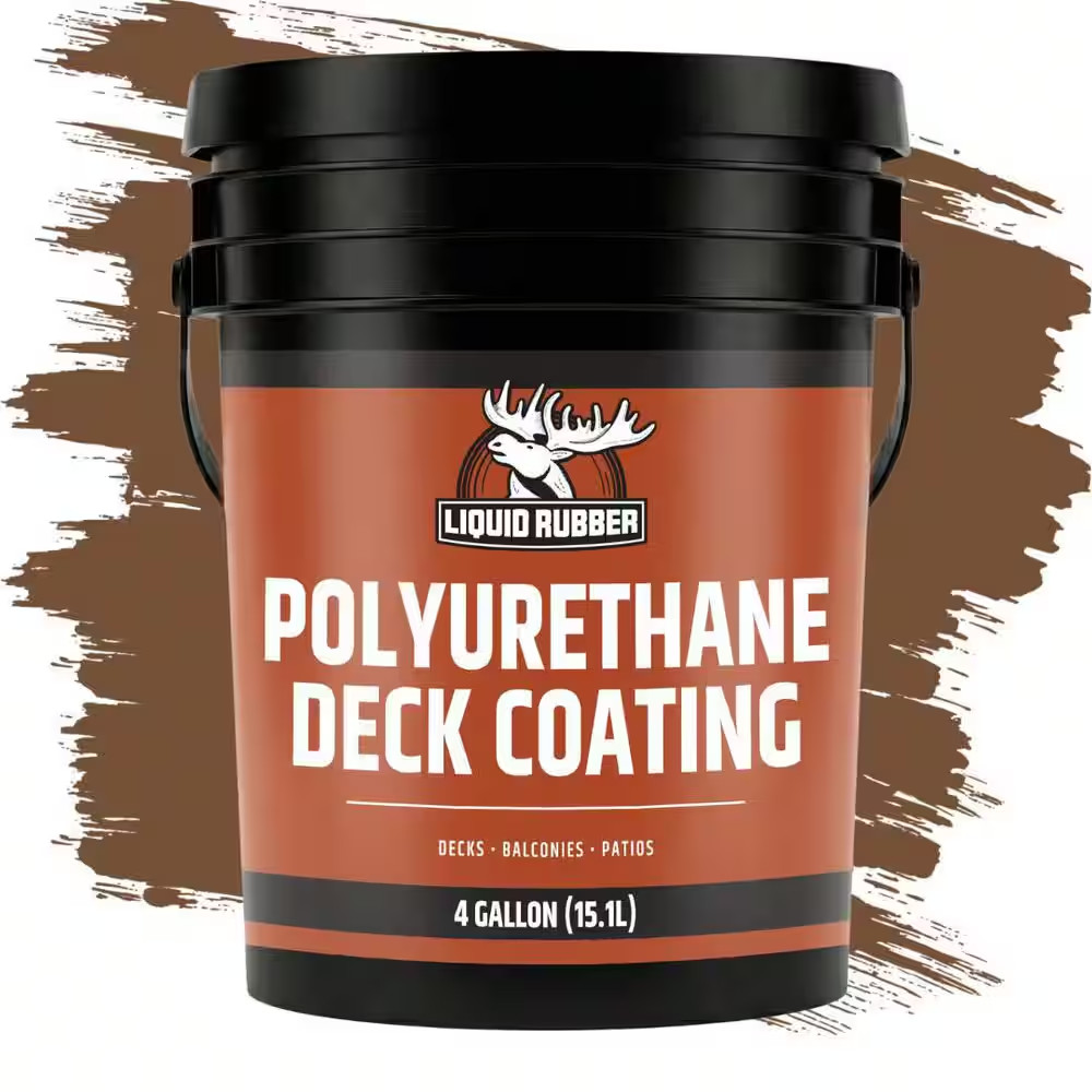 Polyurethane Deck Coating 4 Gal. 10X Stronger than Paint - Sealant for Pool Deck gallery