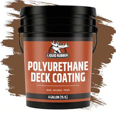 Polyurethane Deck Coating 4 Gal. 10X Stronger than Paint – Sealant for Pool Deck