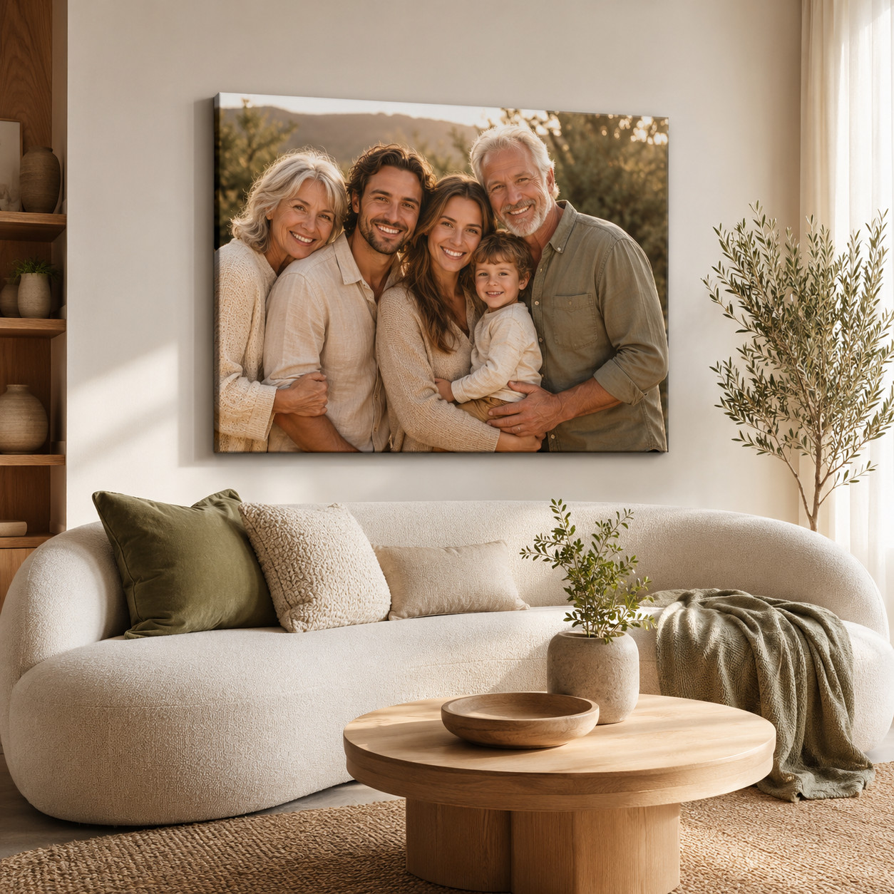 Custom Photo Canvas Print Personalized Family Wall Art Framed Gift gallery