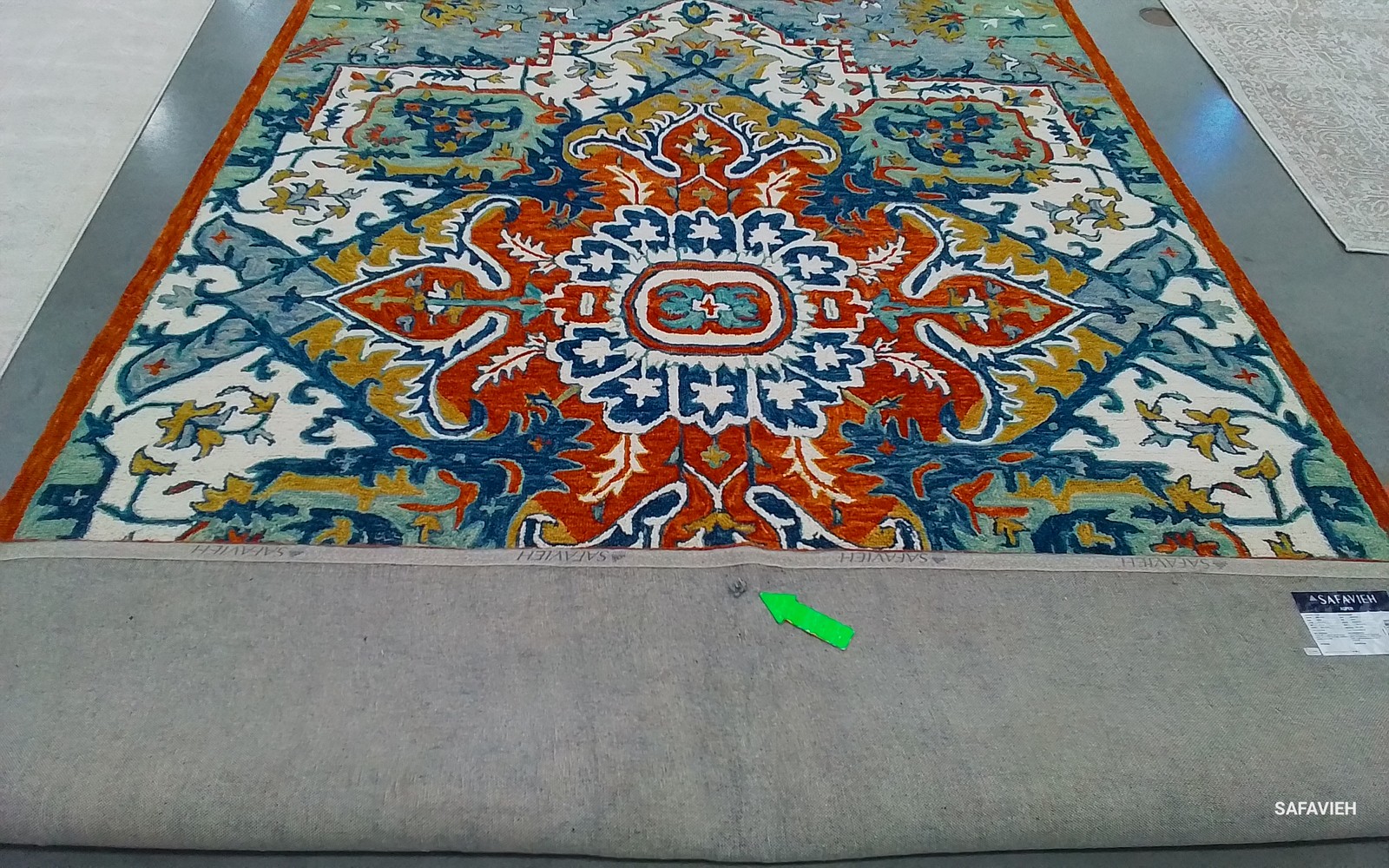 BLUE / RUST 9'-0" x 12'-0" Hole in Rug, Reduced Price 1172800124 APN312A-9 gallery