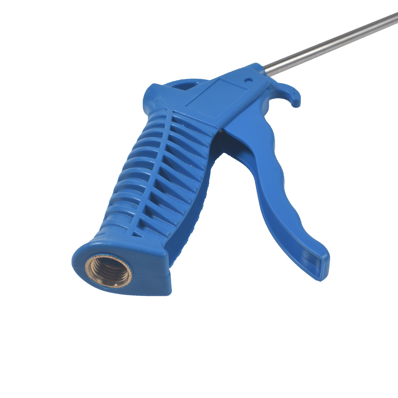 Blue 13'' Offset Tip Angle Nozzle Air Blow Gun with Pistol Grip Brass Pistol gallery