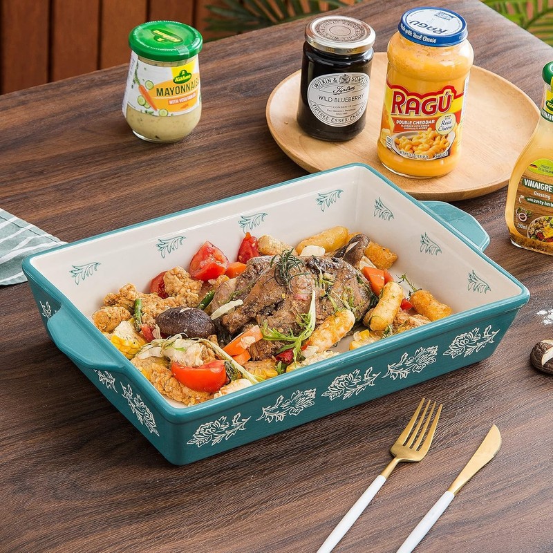 Baking Dish Ceramic Lasagna Pan Casserole Dish 3-Piece Bakeware Sets Baking gallery