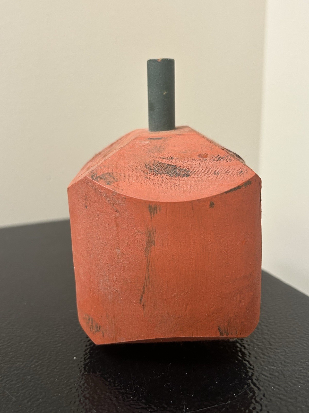 Vintage Rustic Wood Square Pumpkin Jack O Lantern Painted Folk Primitive gallery