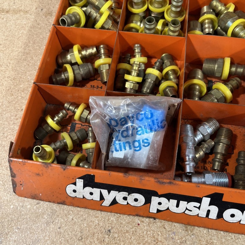 9lbs SOLID BRASS Industrial Hydraulic & Pneumatic Air Line & Hose Fittings LOT gallery