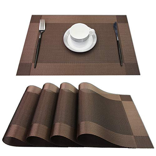 Placemats,Heat-Resistant Non-Slip Placemats Washable Easy to Clean Woven gallery