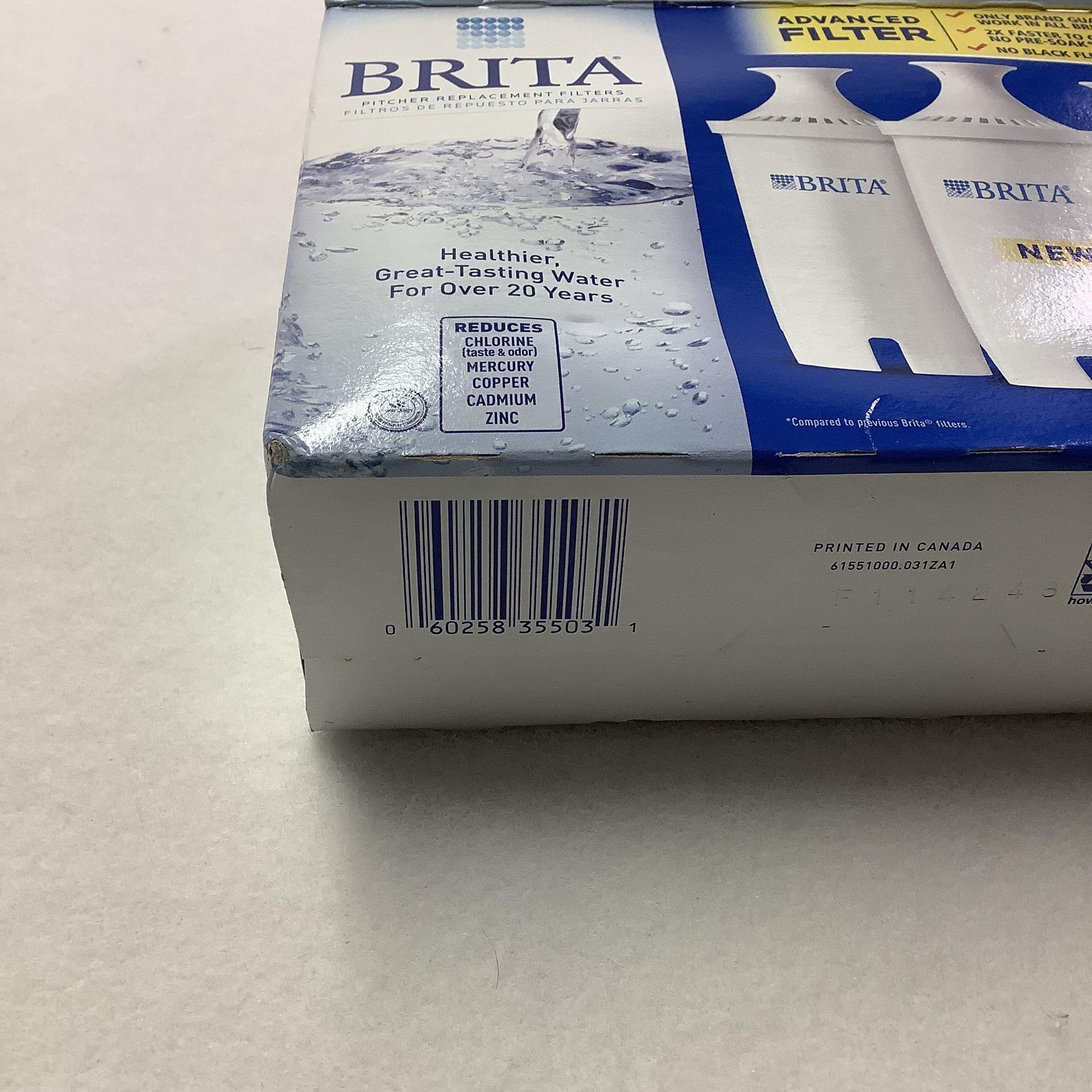 Brita Advanced Pitcher Replacement Water Filters 2 Pack White Open Box gallery