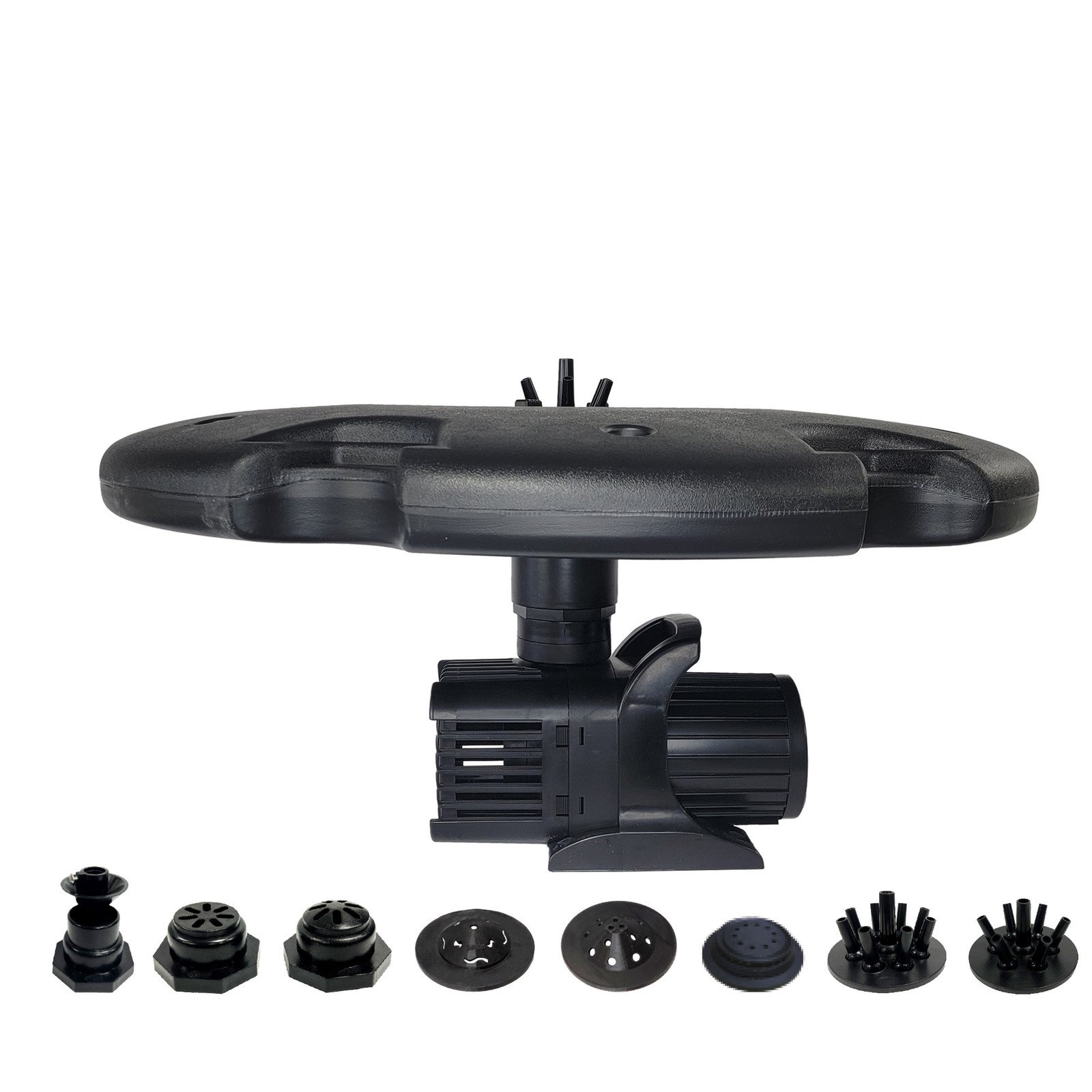 Floating Fountain, 1.5 HP Pump, 200' Cord, 12,500 GPH, 11 Spray Patterns gallery