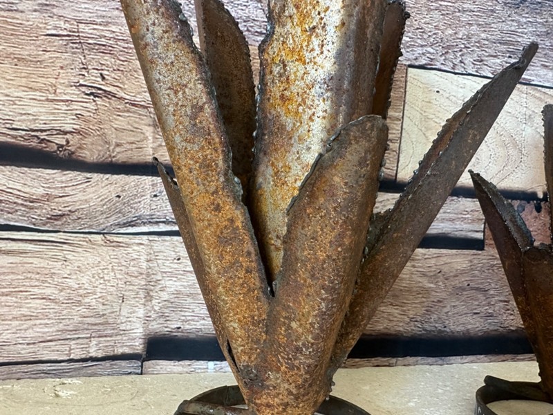 Handcrafted Rustic TINY Metal Agave Metal Yard Art Metal Cactus Rustic Agave gallery