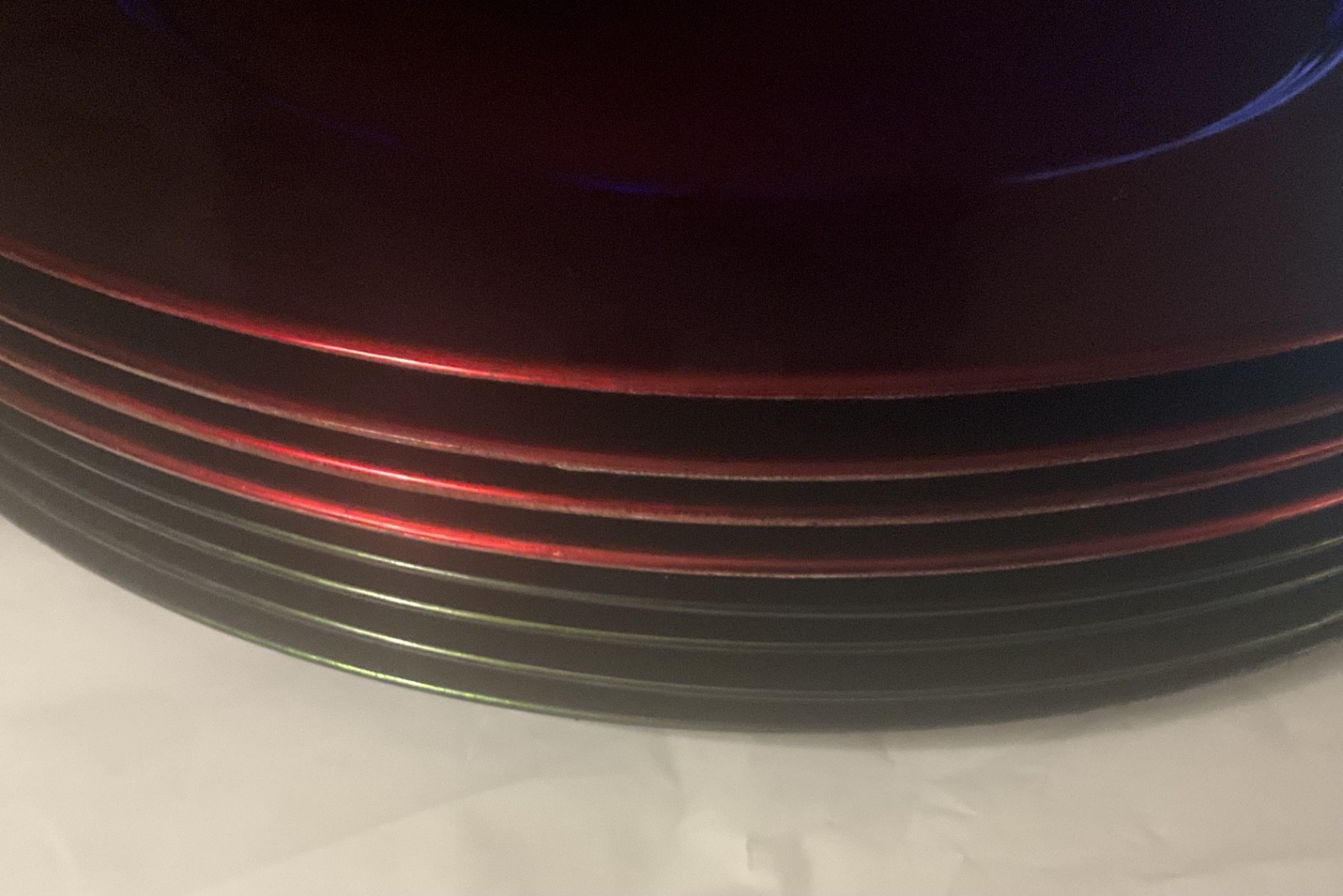RED & GREEN Charger Plates 14” Set of 8 for Dinner Table Party Festive!! gallery