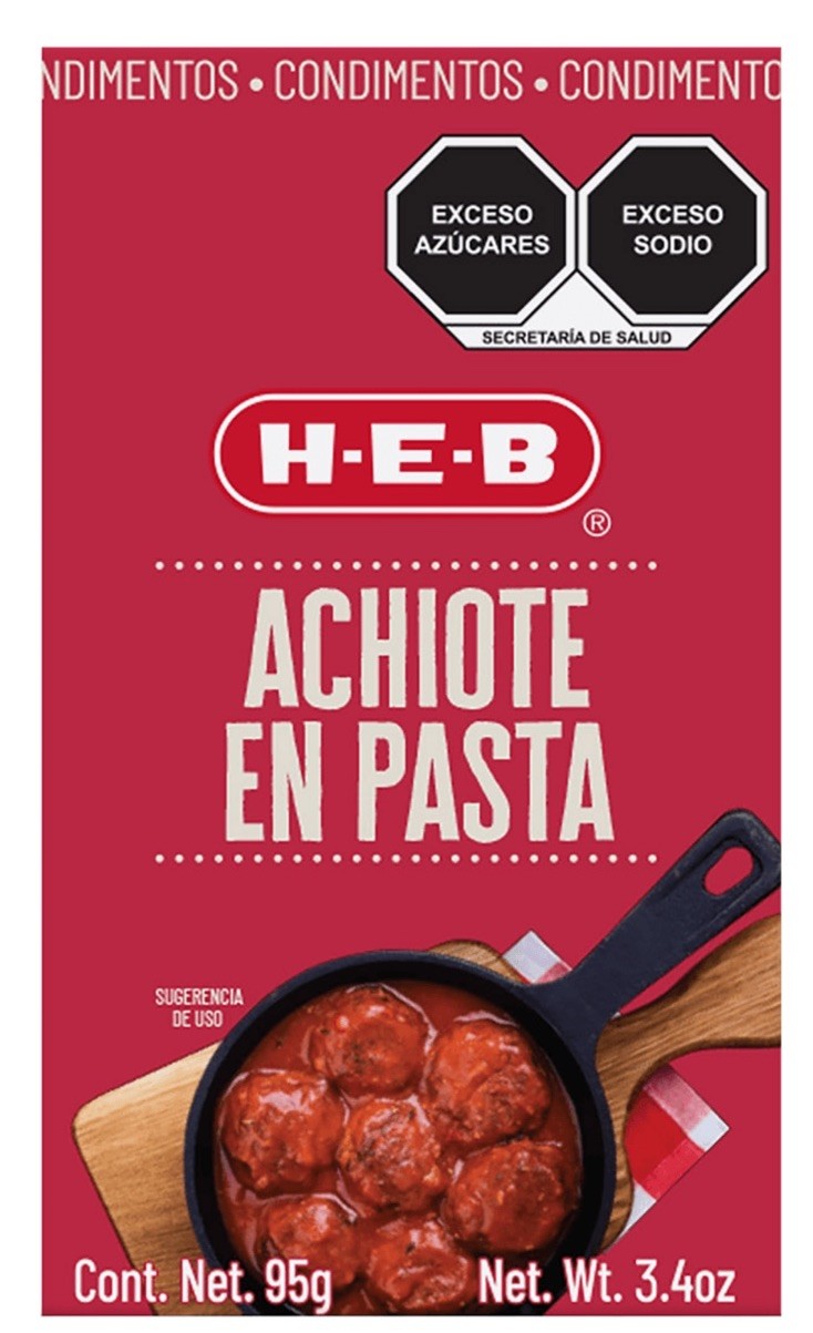 3 Boxes - HEB Achiote En Pasta ANNATTO SEASONING ACHIOTE 95g 3.4oz EACH Mexico gallery