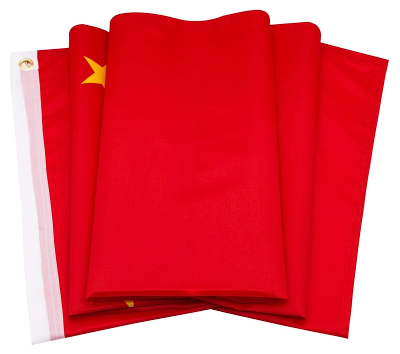 DANF China Flag 3x5 Ft Thick Polyester, Fade Resistant, Brass Grommets, Canva... gallery