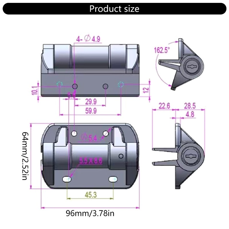 Heavy Duty Nylon Hinges Adjustable Spring Tension Safety Cap Upgrades for Gate gallery