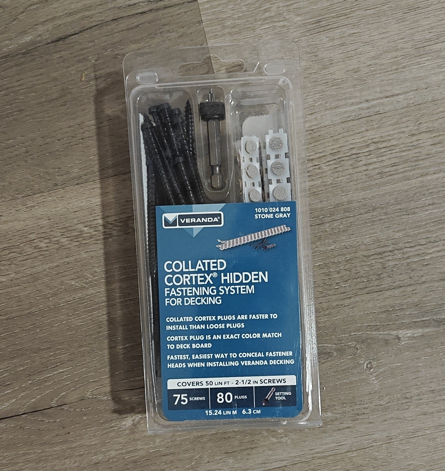 Veranda Cortex Hidden Fastening Deck Screws Steel Torx 2-1/2 in 75 Pack gallery