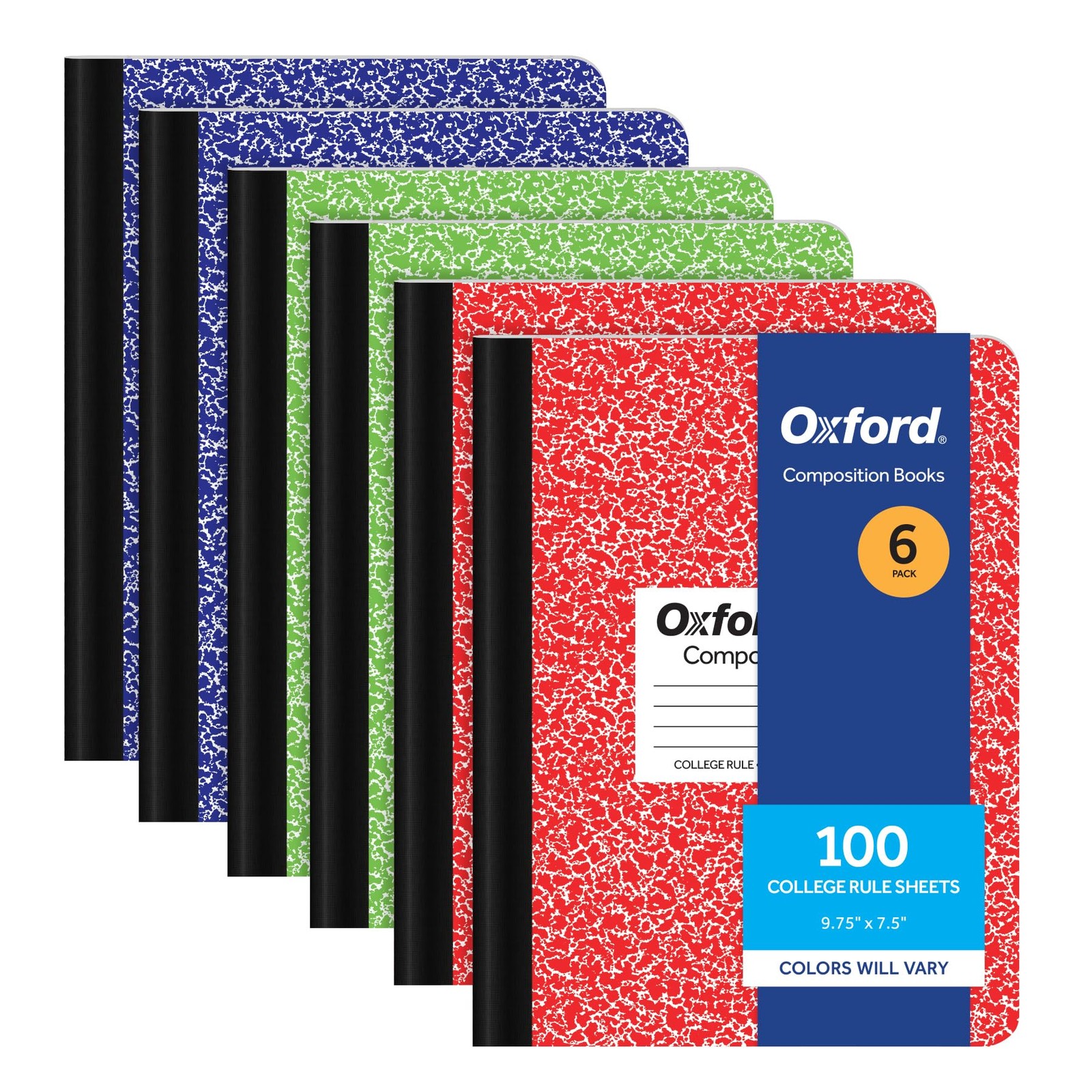Composition Notebook 6 Pack, College Ruled Paper, 9-3/4 x 7-1/2 Inches, 100 S... gallery