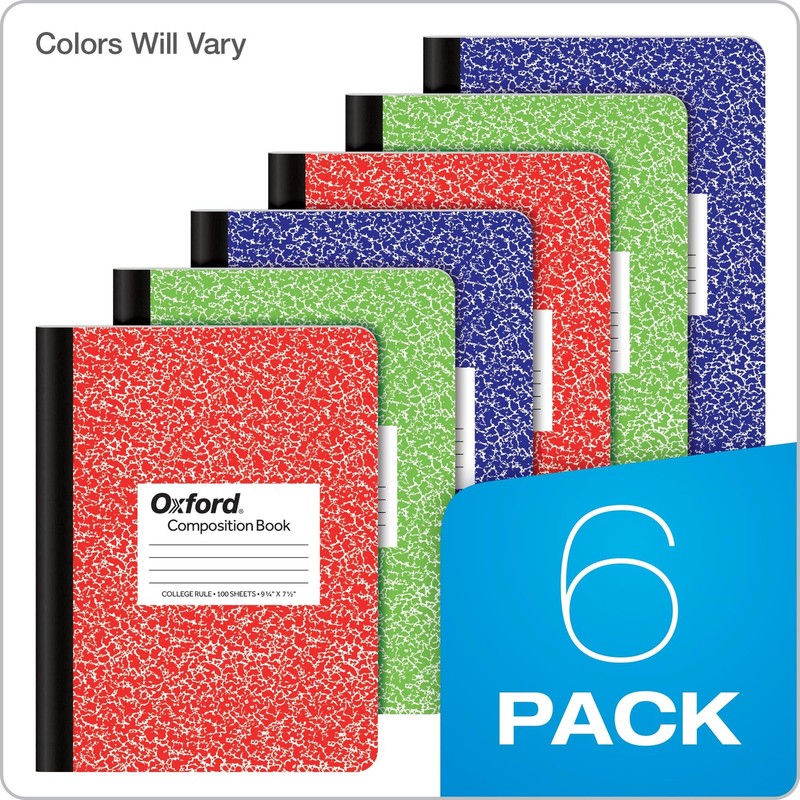 Composition Notebook 6 Pack, College Ruled Paper, 9-3/4 x 7-1/2 Inches, 100 S... gallery