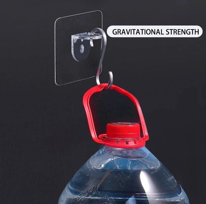 10pcs Acrylic Shelf Divider Brackets Adhesive Cabinet Support Holder Set - NEW gallery