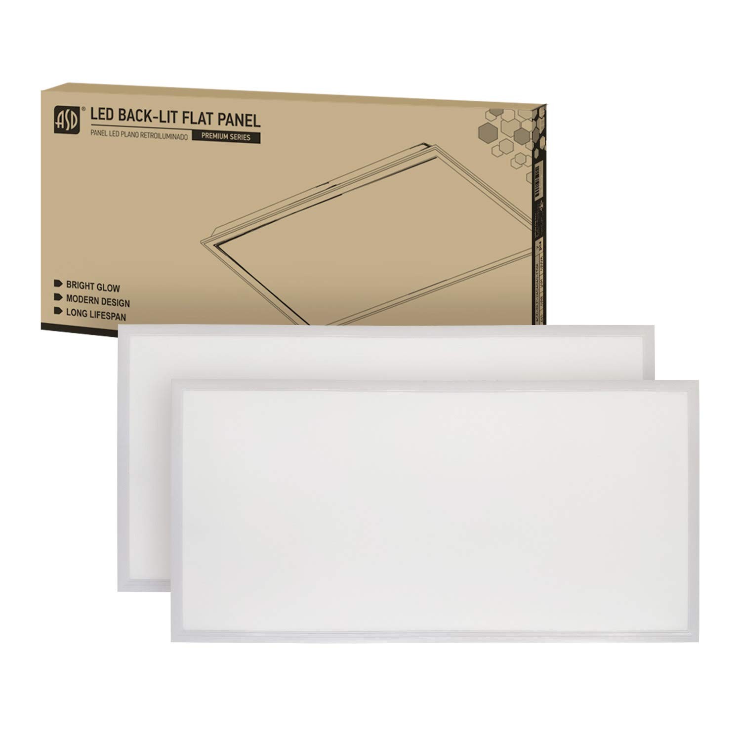 2x4 Led Flat Panel Light 40w Ul Dlc Listed | 5160lm 4000k bright White Dimmabl gallery