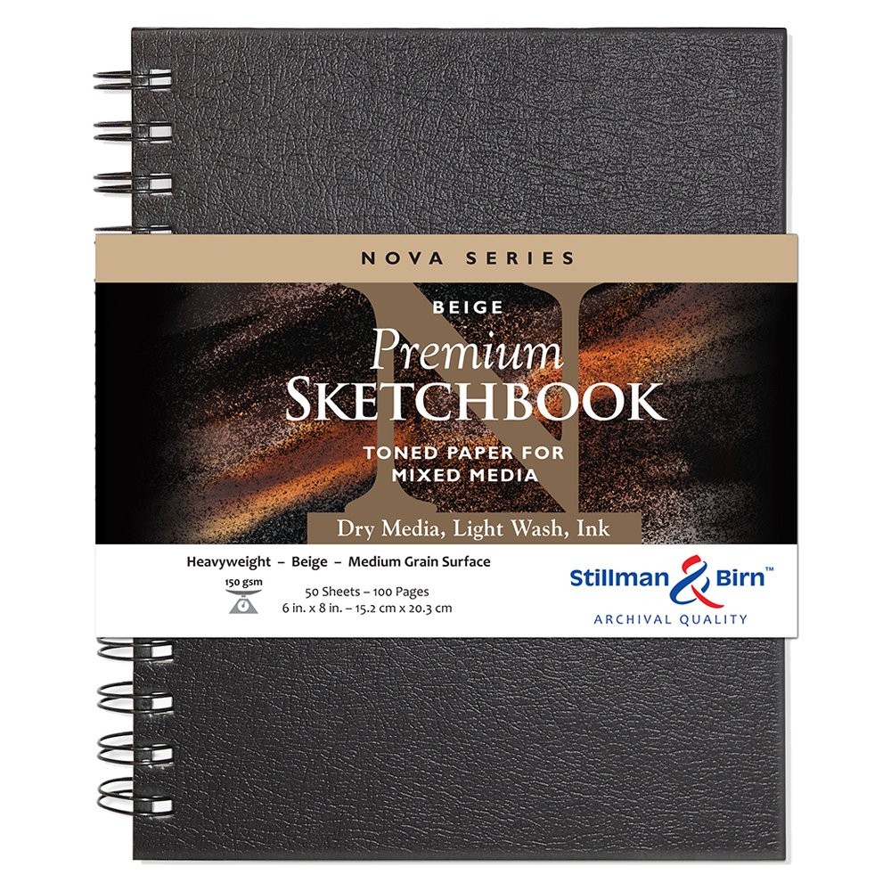 Stillman & Birn Nova Series - Wirebound Sketchbook - Portrait 6 x 8 - 150gsm gallery