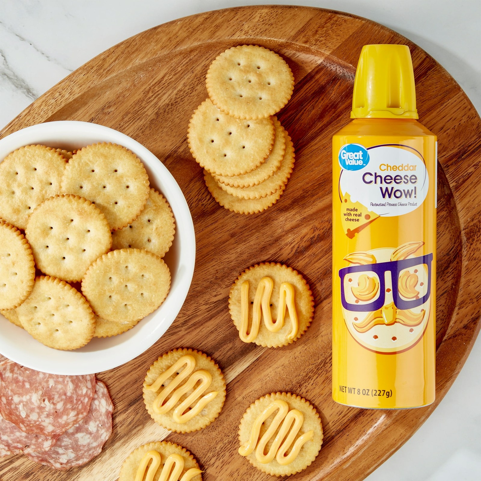 (2 pack) Great Value Cheese Wow! Spray Cheese, Cheddar, 8 oz... gallery