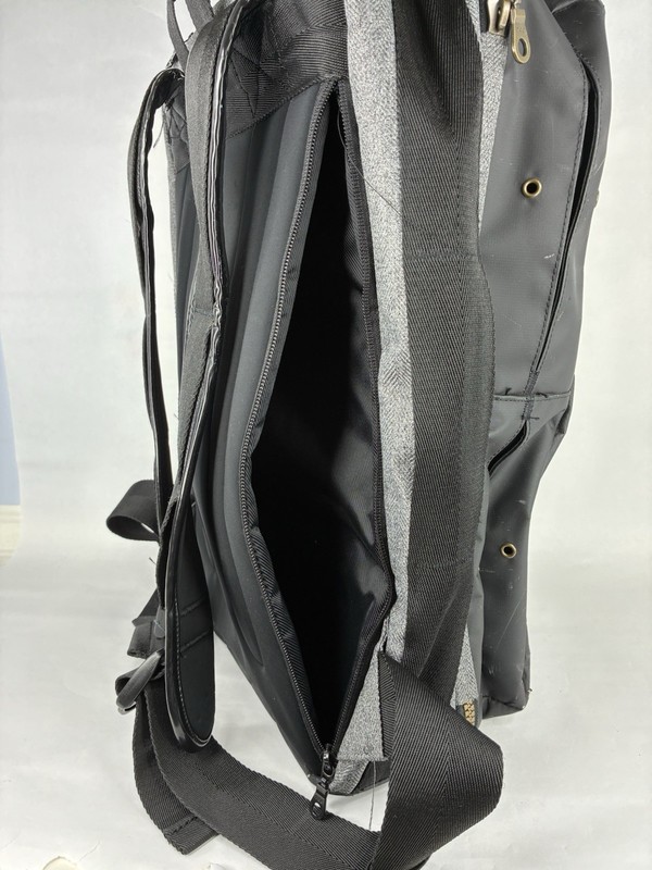 Shrine Backpack Black Solid Sneaker Compartment Travel Weekender W/ Hat Sling 3