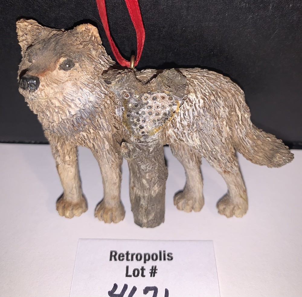 Wolf Ornament Smith River Forge USA