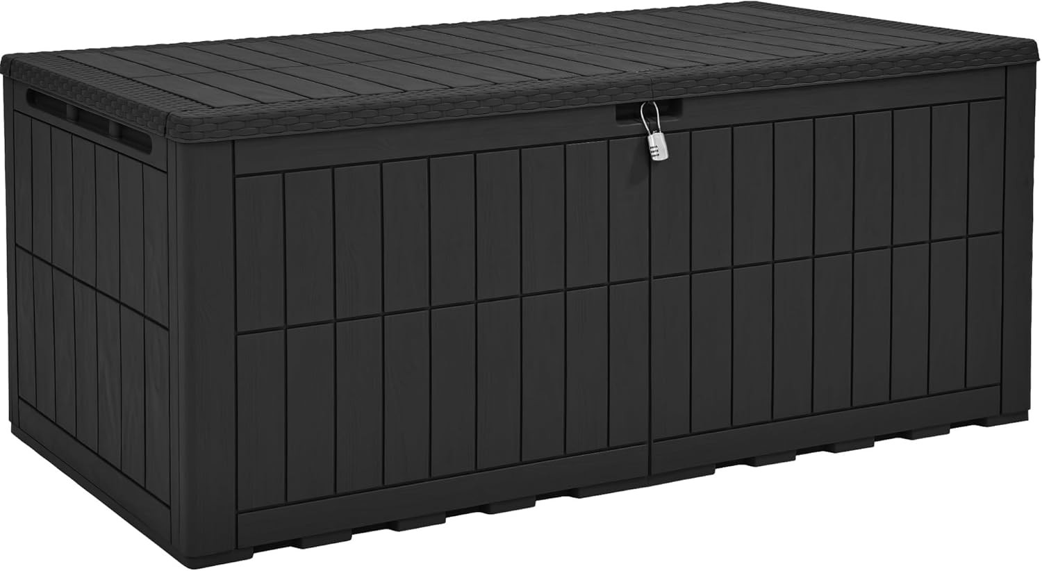 200 Gallon Large Outdoor Storage Box XL Resin Deck Box with Lock gallery