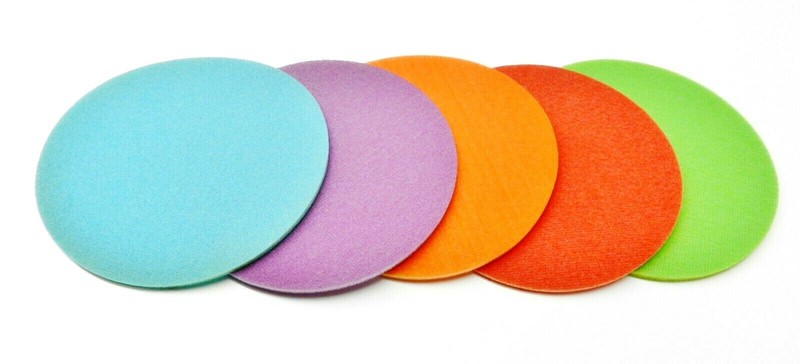 STARCKE Flexible Foam Hook & Loop 6” Grip Discs 500 Grit White 10-Pack Germany gallery