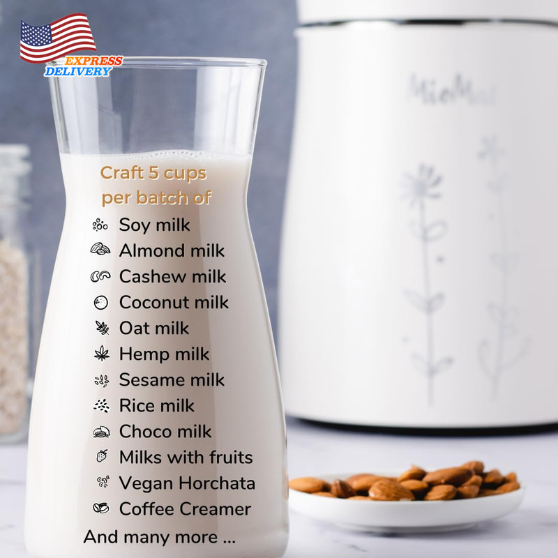 Plant Based Milk Maker Make 40Oz Natural Almond Milk Oat Milk Coconut Milk gallery