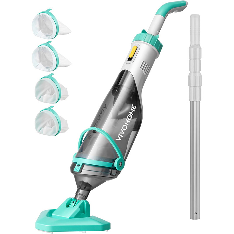 Cordless Rechargeable Pool Vacuum Handheld Pool Cleaner with Telescopic Pole gallery