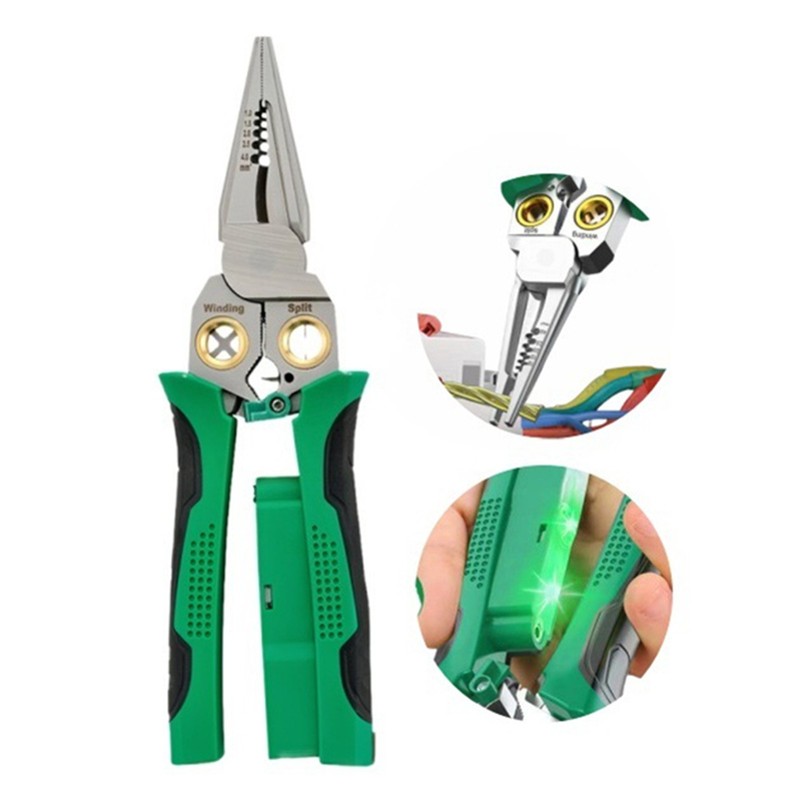 Heavy Duty Multi-Function Wire Stripper /w Voltage Detector for Electrical Work gallery