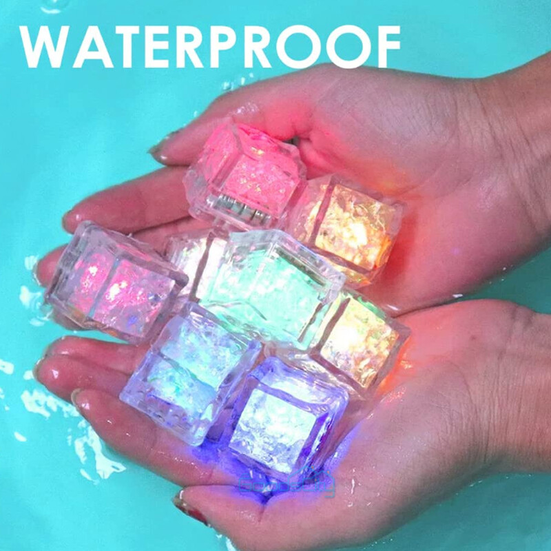 Lot Light Up Ice Cubes for Drinks Multi-Color LED Ice Cubes for Ice Cube Light gallery